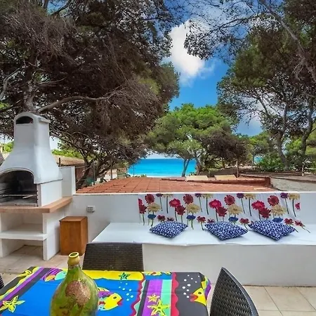 Beachfront In - 50 Meters - Private Access To The Sea Porto Pino